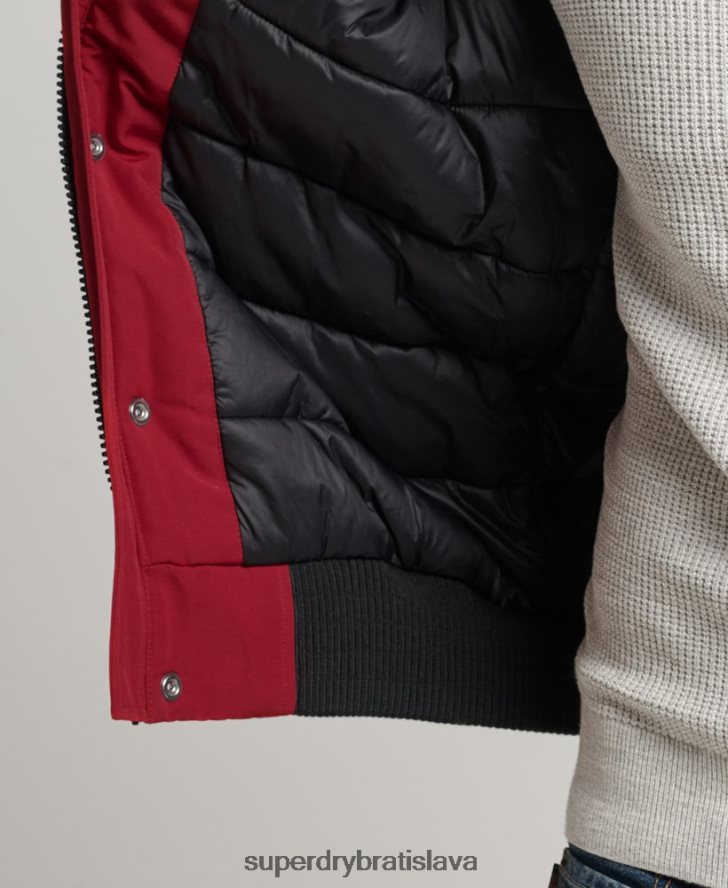 Superdry muži Everest bomber bunda 6B4ZTR992 oblečenie červená