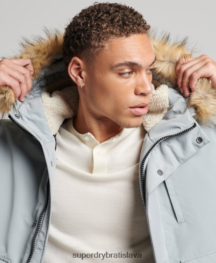 Superdry muži Everest bomber bunda 6B4ZTR993 oblečenie svetlo modrá