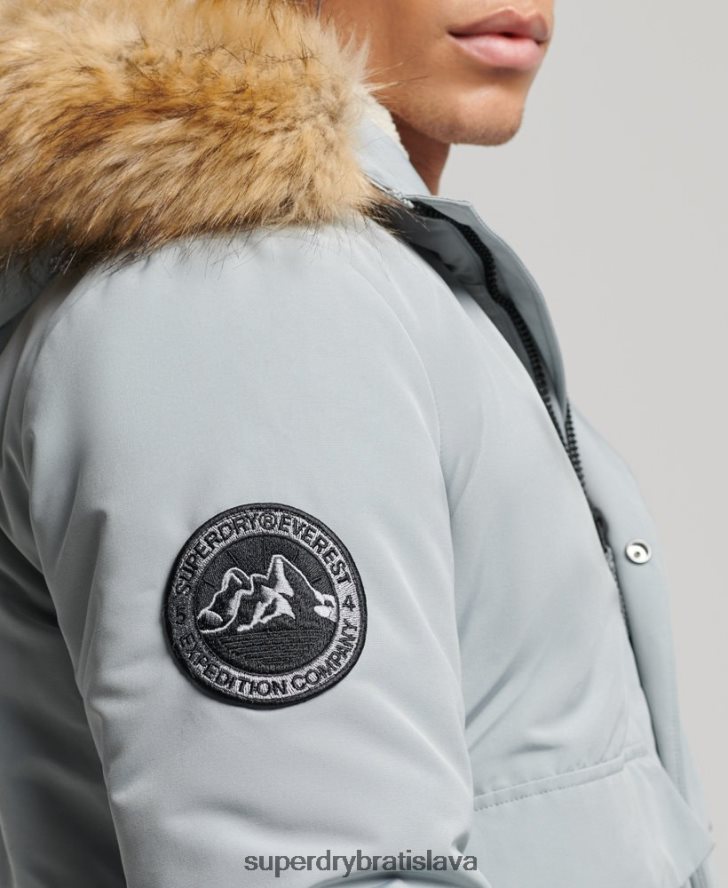 Superdry muži Everest bomber bunda 6B4ZTR993 oblečenie svetlo modrá