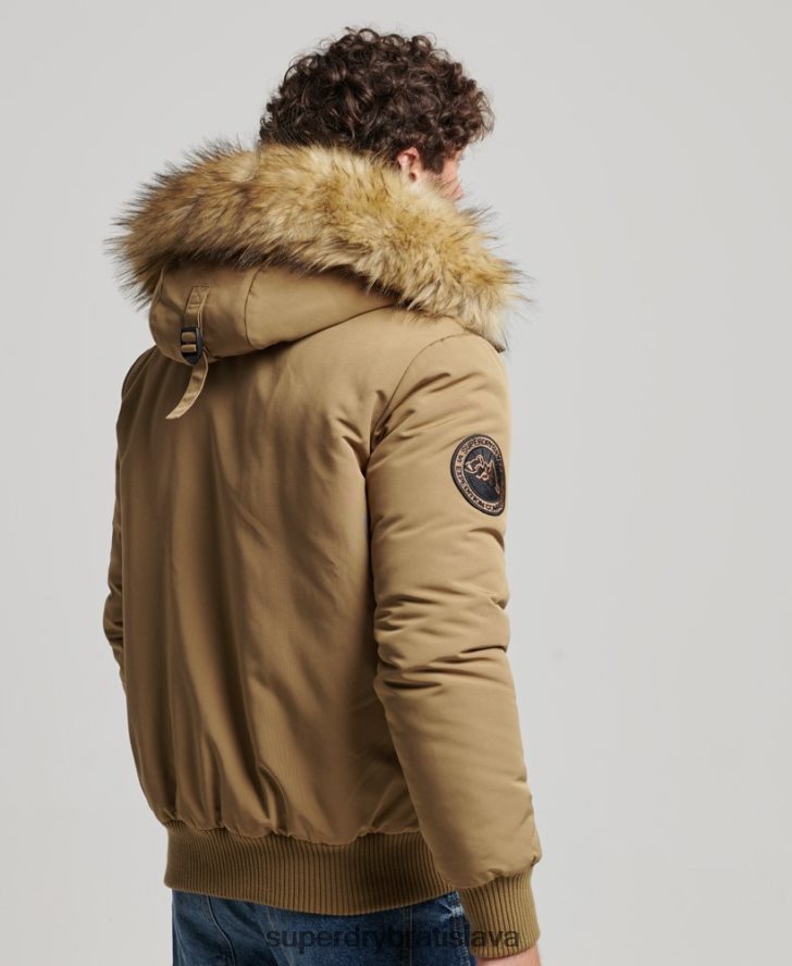 Superdry muži Everest bomber bunda 6B4ZTR994 oblečenie hnedá