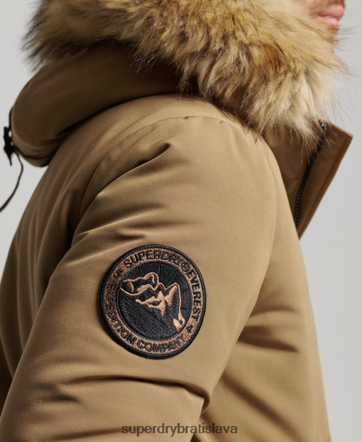 Superdry muži Everest bomber bunda 6B4ZTR994 oblečenie hnedá