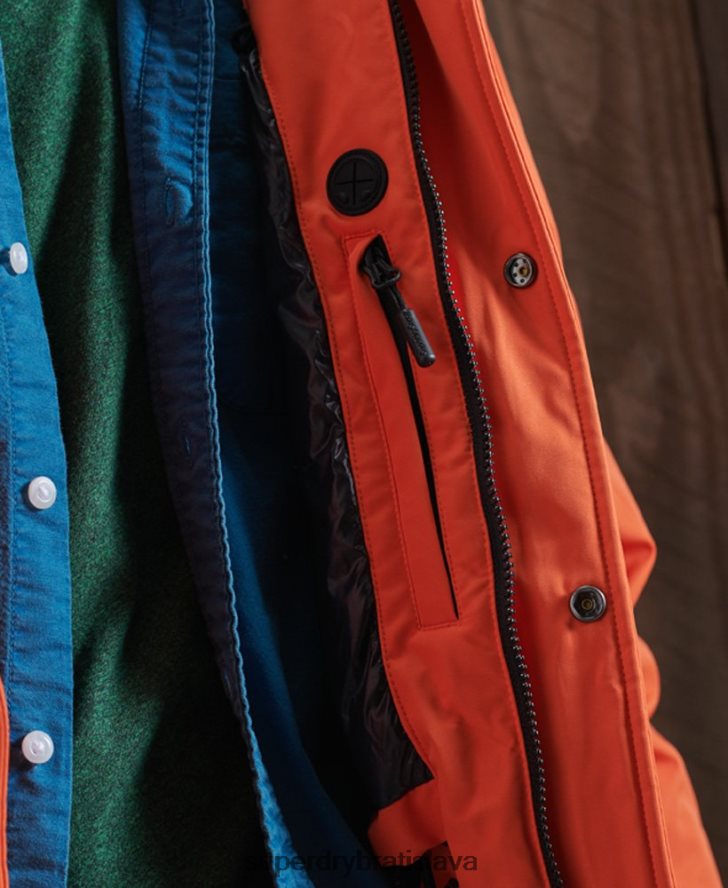 Superdry muži Everest páperová snehová bomba 6B4ZTR1194 oblečenie oranžová