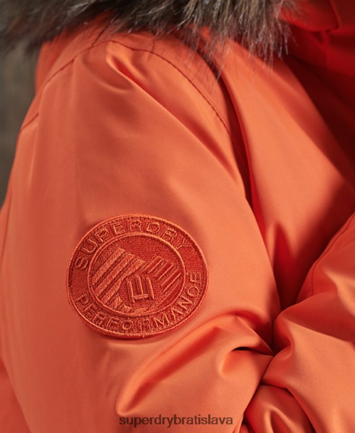 Superdry muži Everest páperová snehová bomba 6B4ZTR1194 oblečenie oranžová