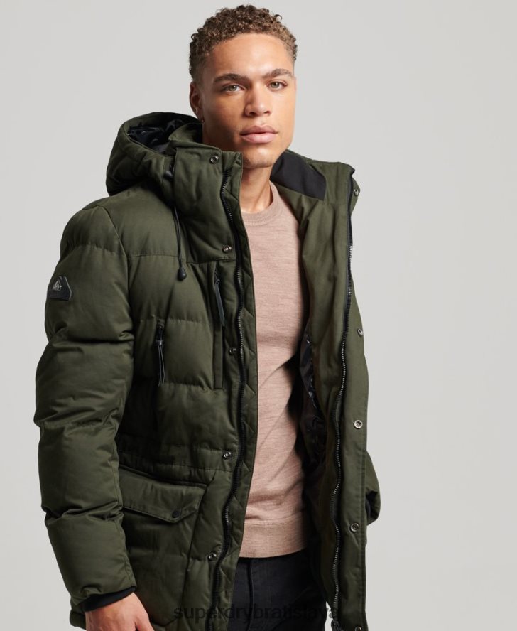 Superdry muži Expedičná bunda z mikrovlákna 6B4ZTR4448 oblečenie zelená