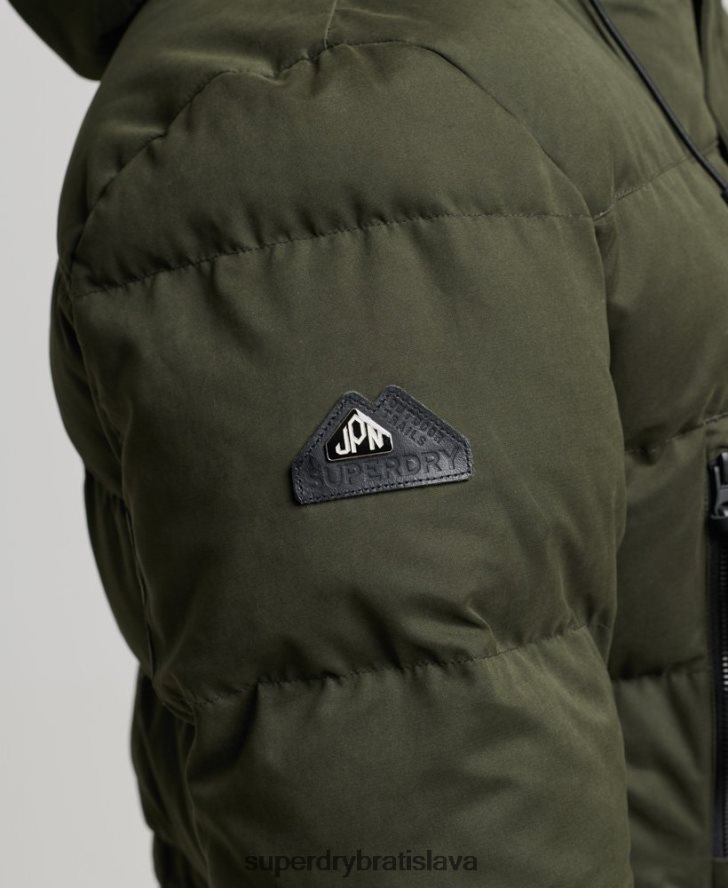 Superdry muži Expedičná bunda z mikrovlákna 6B4ZTR4448 oblečenie zelená