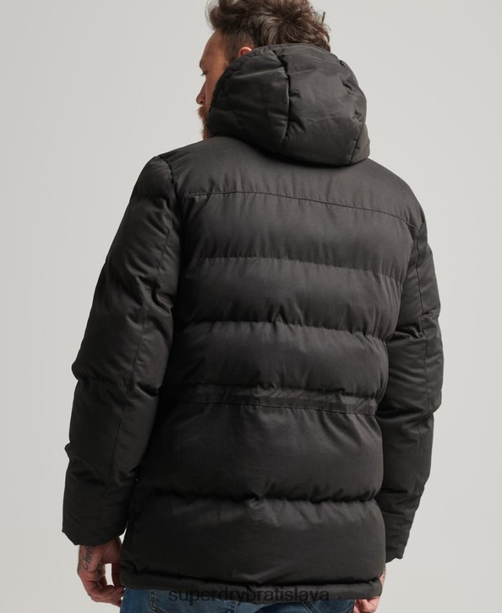 Superdry muži Expedičná bunda z mikrovlákna 6B4ZTR4557 oblečenie čierna