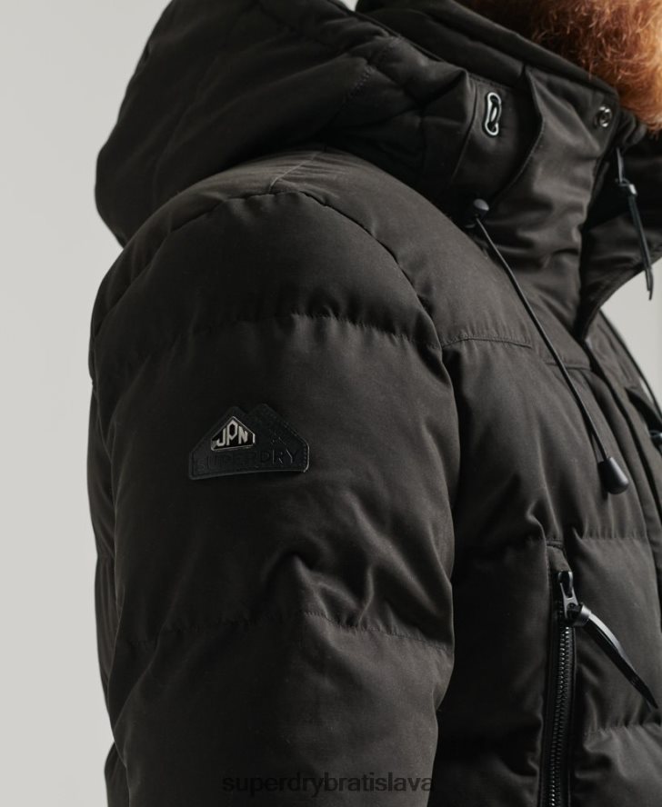 Superdry muži Expedičná bunda z mikrovlákna 6B4ZTR4557 oblečenie čierna