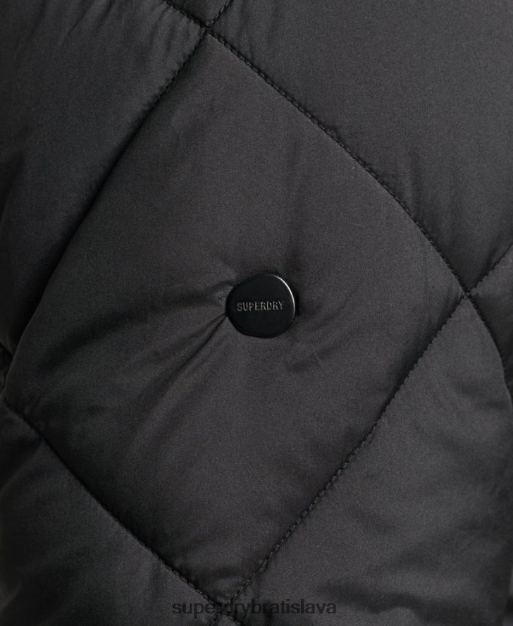 Superdry muži Studios ľahká prešívaná bunda 6B4ZTR4464 oblečenie čierna