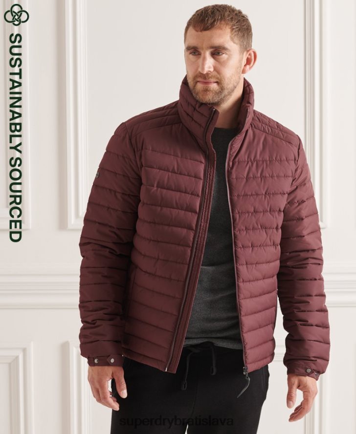 Superdry muži Studios bunda Fuji bez kapucne 6B4ZTR1154 oblečenie červená
