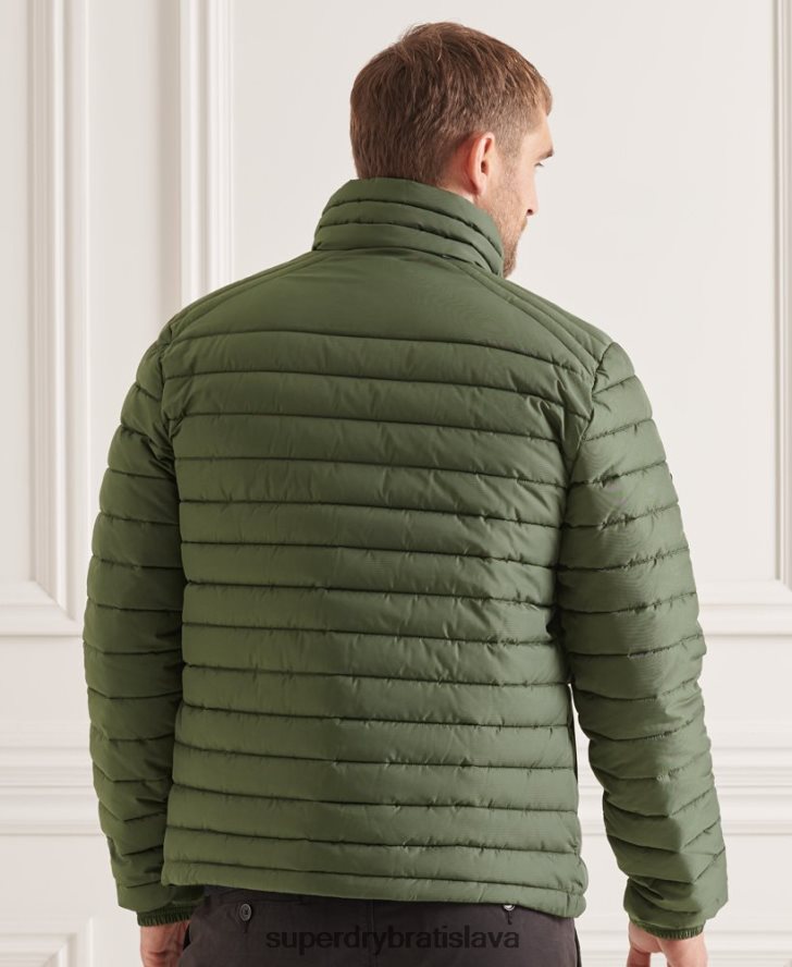 Superdry muži Studios bunda Fuji bez kapucne 6B4ZTR4678 oblečenie zelená
