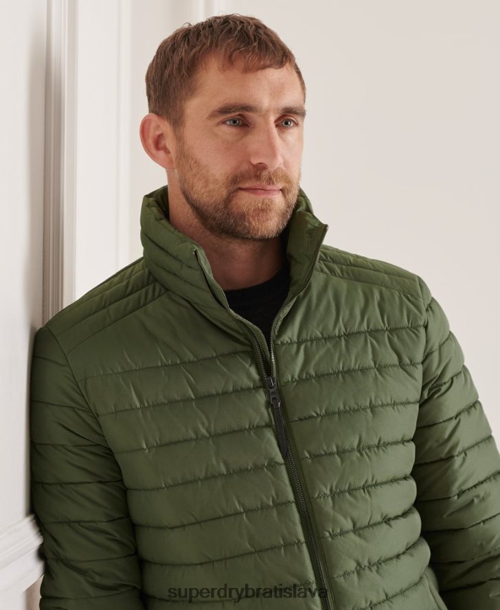 Superdry muži Studios bunda Fuji bez kapucne 6B4ZTR4678 oblečenie zelená