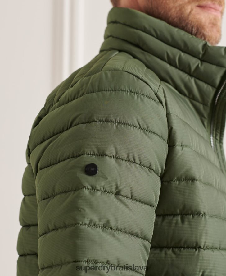 Superdry muži Studios bunda Fuji bez kapucne 6B4ZTR4678 oblečenie zelená