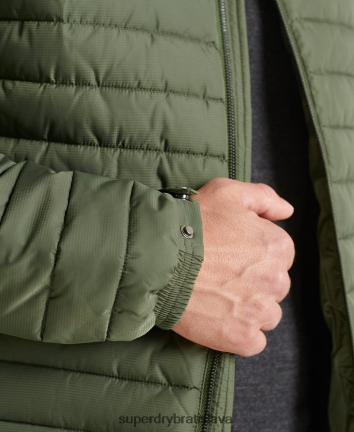 Superdry muži Studios bunda Fuji bez kapucne 6B4ZTR4678 oblečenie zelená