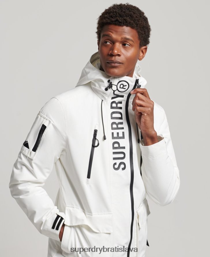 Superdry muži Ultimate sd vetrovka 6B4ZTR4659 oblečenie biely