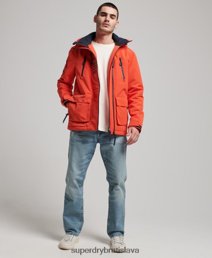 Superdry muži Ultimate sd vetrovka 6B4ZTR998 oblečenie oranžová