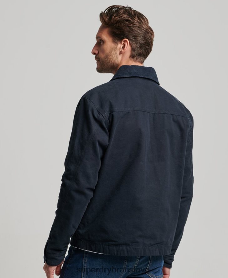 Superdry muži Vintage ranch harrington bunda 6B4ZTR1030 oblečenie námorníctvo
