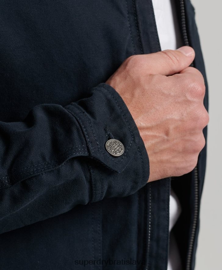 Superdry muži Vintage ranch harrington bunda 6B4ZTR1030 oblečenie námorníctvo