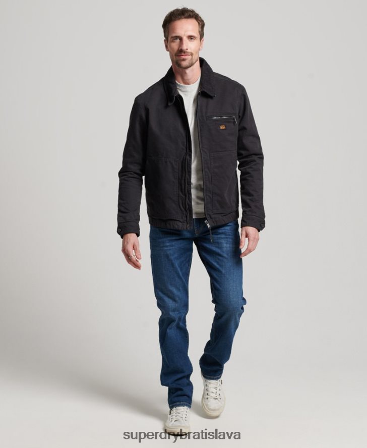 Superdry muži Vintage ranch harrington bunda 6B4ZTR914 oblečenie hnedá