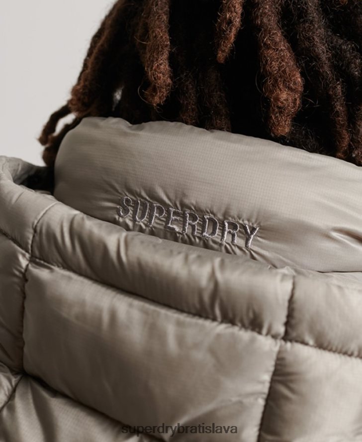 Superdry muži ľahká vystužená bunda 6B4ZTR949 oblečenie tmavošedý