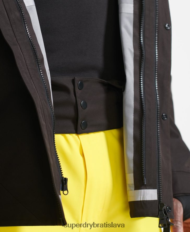 Superdry muži alpská profi bunda 6B4ZTR4779 oblečenie čierna