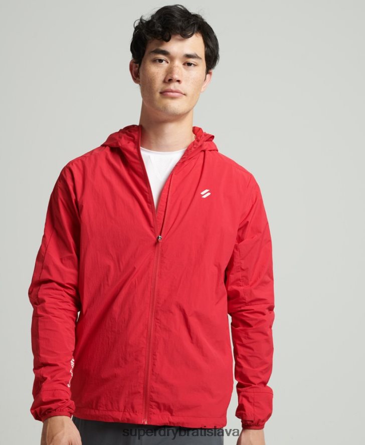 Superdry muži bežecká bunda 6B4ZTR4630 oblečenie červená