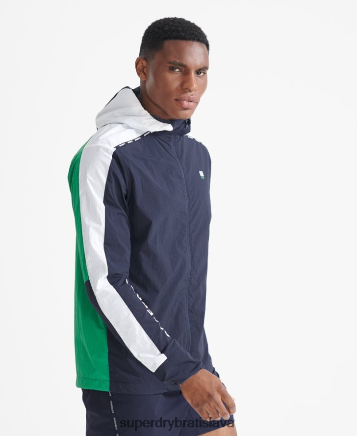Superdry muži bežecká bunda 6B4ZTR5400 oblečenie námorníctvo