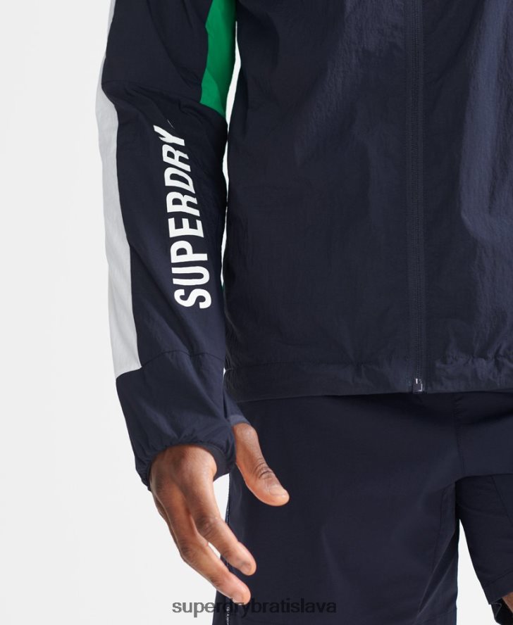 Superdry muži bežecká bunda 6B4ZTR5400 oblečenie námorníctvo
