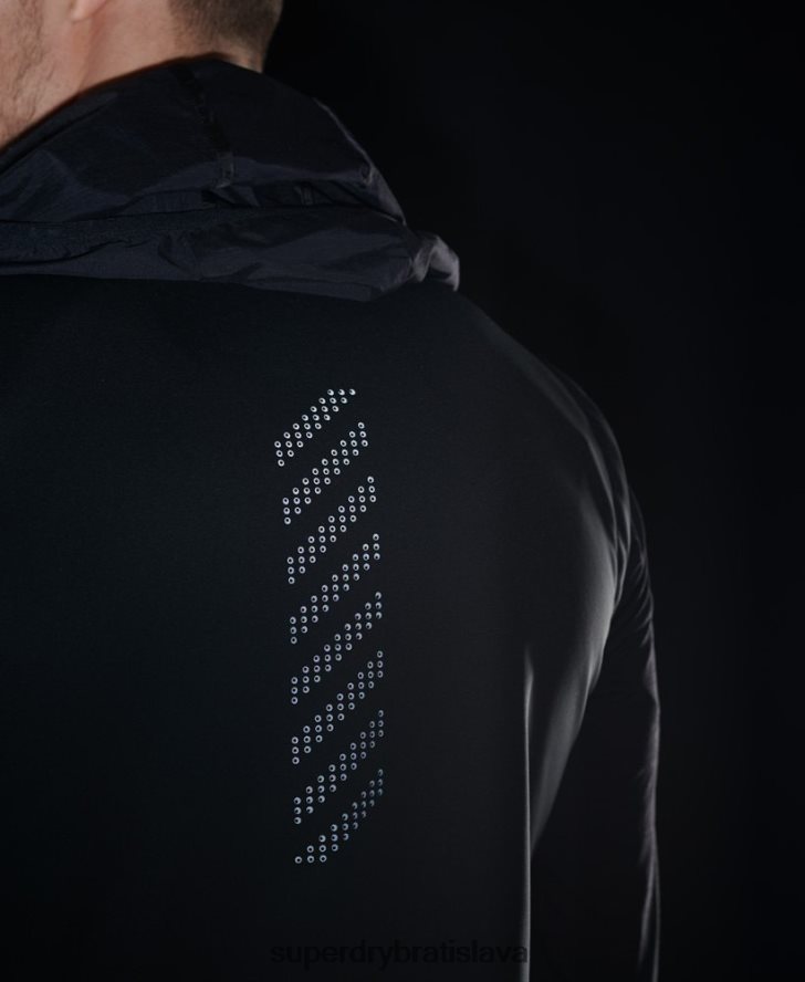 Superdry muži beh adaptabilná vesta 6B4ZTR4609 oblečenie čierna