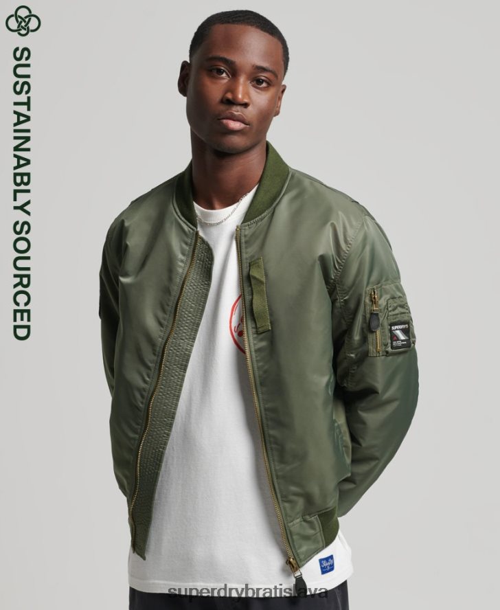 Superdry muži bomber bunda ma1 6B4ZTR1107 oblečenie zelená