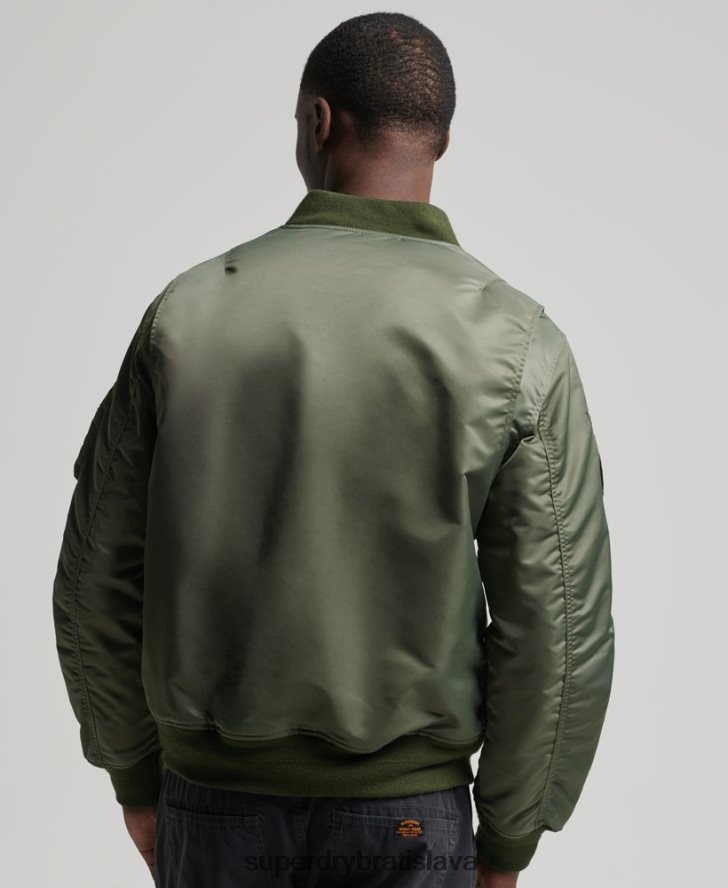 Superdry muži bomber bunda ma1 6B4ZTR1107 oblečenie zelená