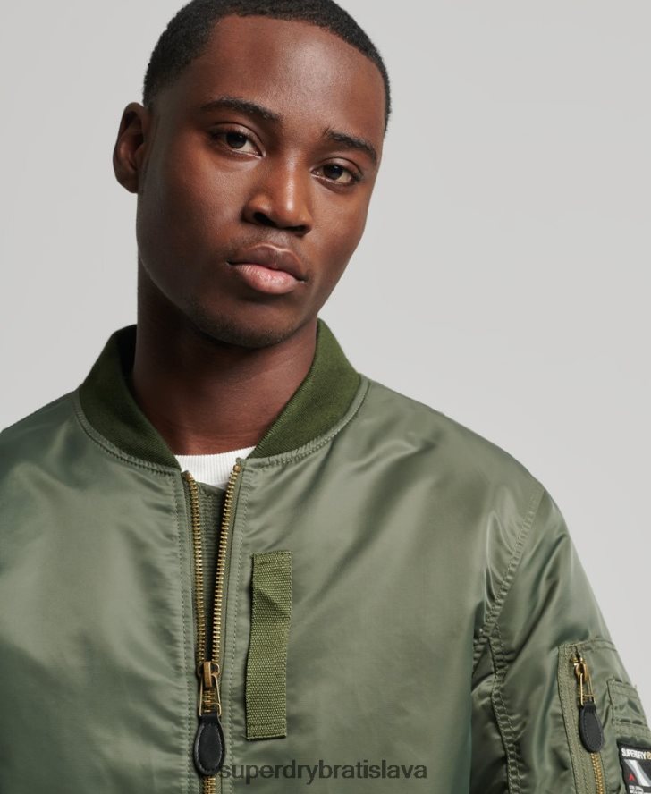 Superdry muži bomber bunda ma1 6B4ZTR1107 oblečenie zelená
