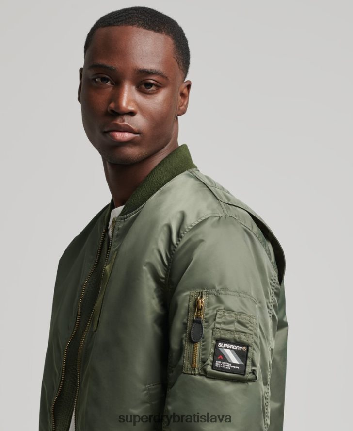 Superdry muži bomber bunda ma1 6B4ZTR1107 oblečenie zelená