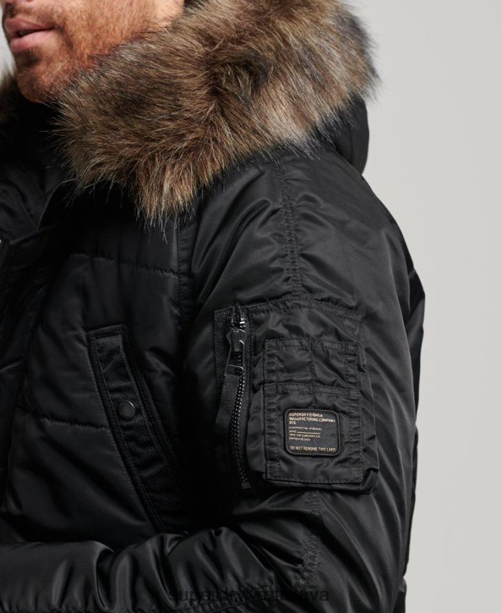 Superdry muži bunda chinook parka 6B4ZTR4447 oblečenie tmavošedý