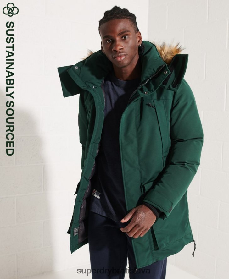 Superdry muži bunda everest parka 6B4ZTR4588 oblečenie zelená