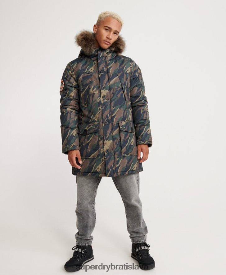 Superdry muži bunda everest parka 6B4ZTR4602 oblečenie kaki