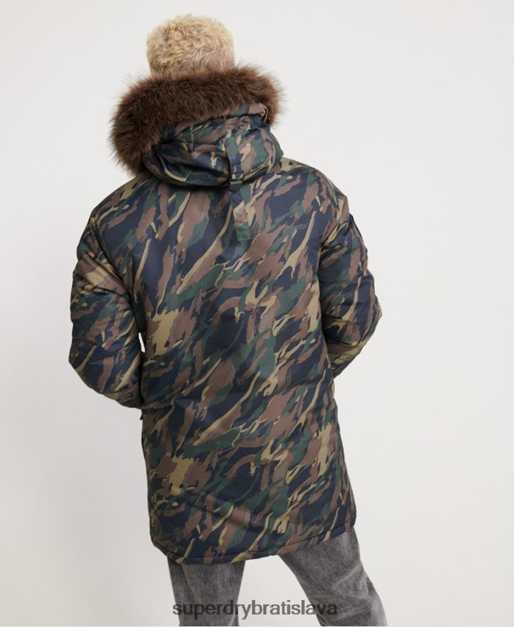 Superdry muži bunda everest parka 6B4ZTR4602 oblečenie kaki