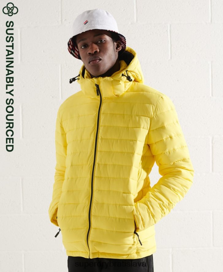 Superdry muži bunda fuji s kapucňou 6B4ZTR1162 oblečenie žltá