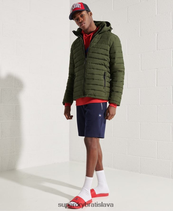 Superdry muži bunda fuji s kapucňou 6B4ZTR4657 oblečenie kaki
