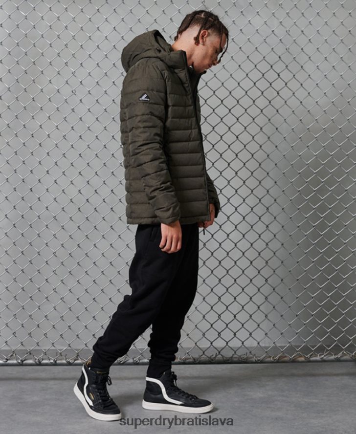 Superdry muži bunda fuji s kapucňou 6B4ZTR4731 oblečenie tmavošedý