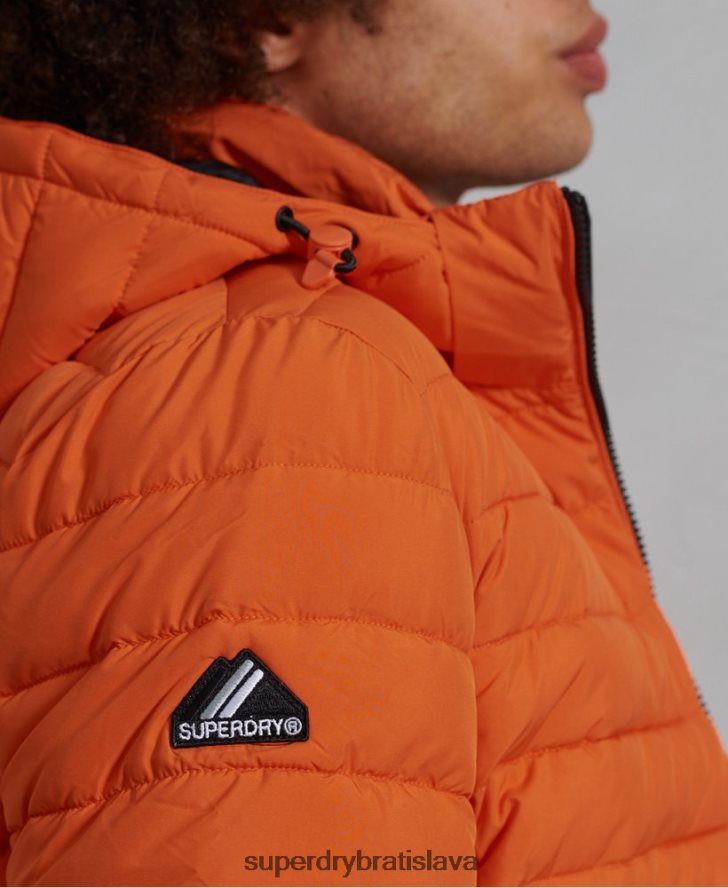 Superdry muži bunda fuji s kapucňou 6B4ZTR4747 oblečenie oranžová