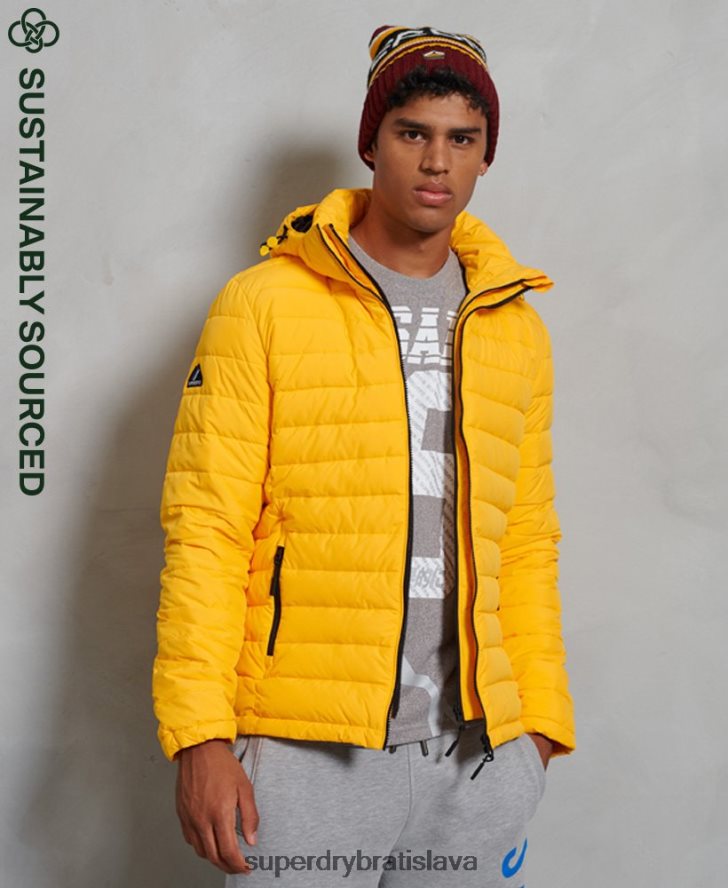Superdry muži bunda fuji s kapucňou 6B4ZTR4748 oblečenie žltá