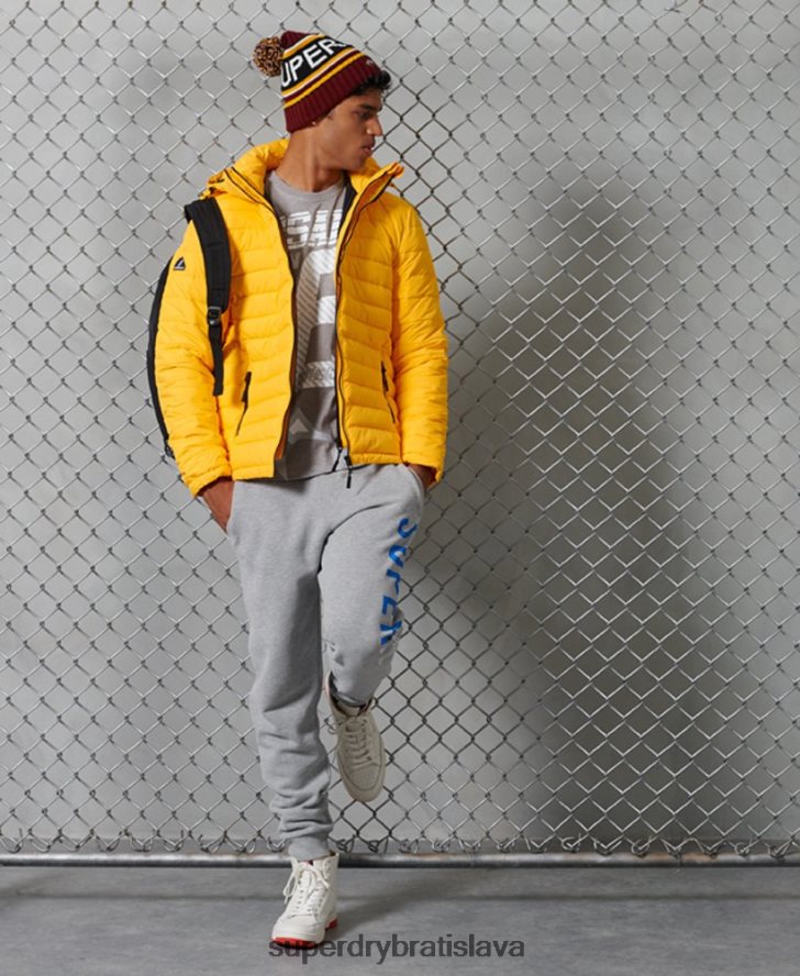 Superdry muži bunda fuji s kapucňou 6B4ZTR4748 oblečenie žltá