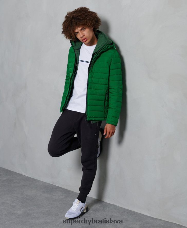 Superdry muži bunda fuji s kapucňou 6B4ZTR4752 oblečenie zelená