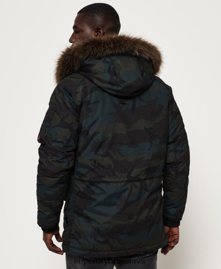 Superdry muži bunda parka 6B4ZTR1134 oblečenie zelená