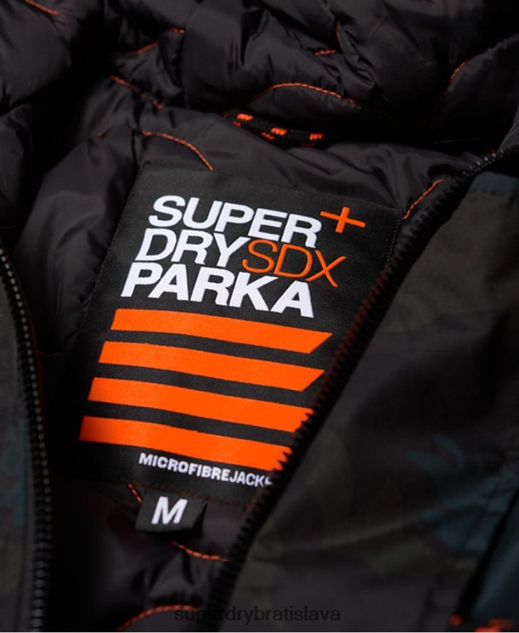 Superdry muži bunda parka 6B4ZTR1134 oblečenie zelená