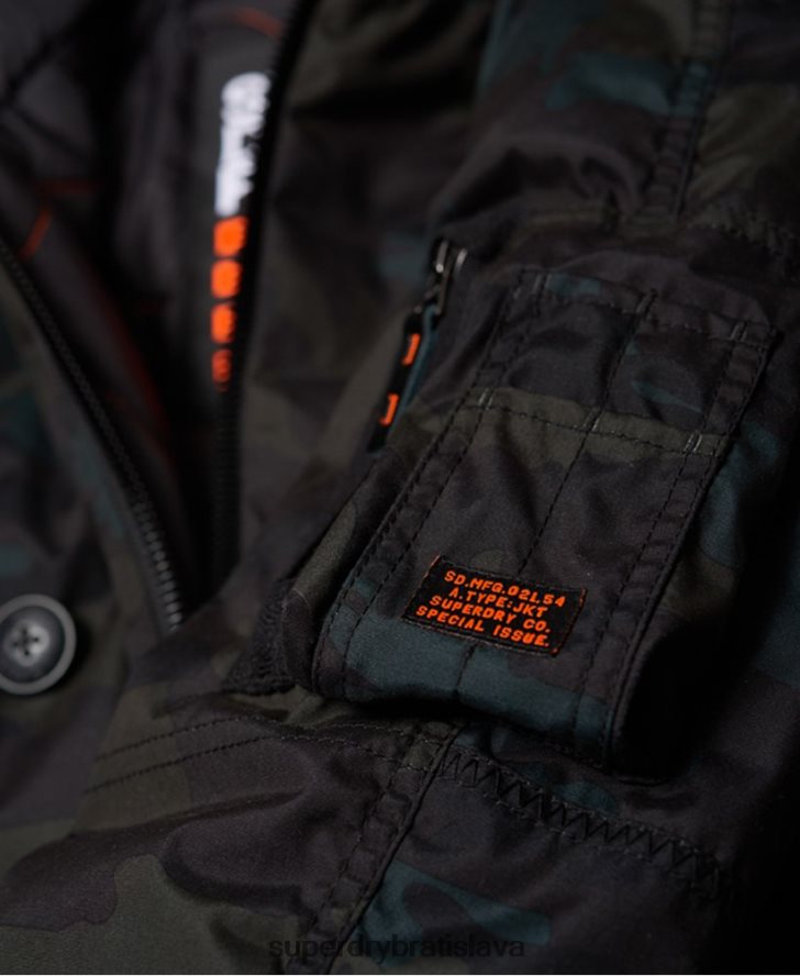 Superdry muži bunda parka 6B4ZTR1134 oblečenie zelená