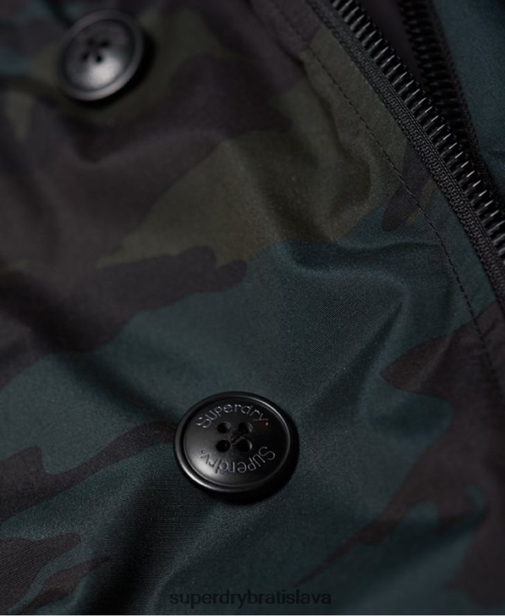 Superdry muži bunda parka 6B4ZTR1134 oblečenie zelená
