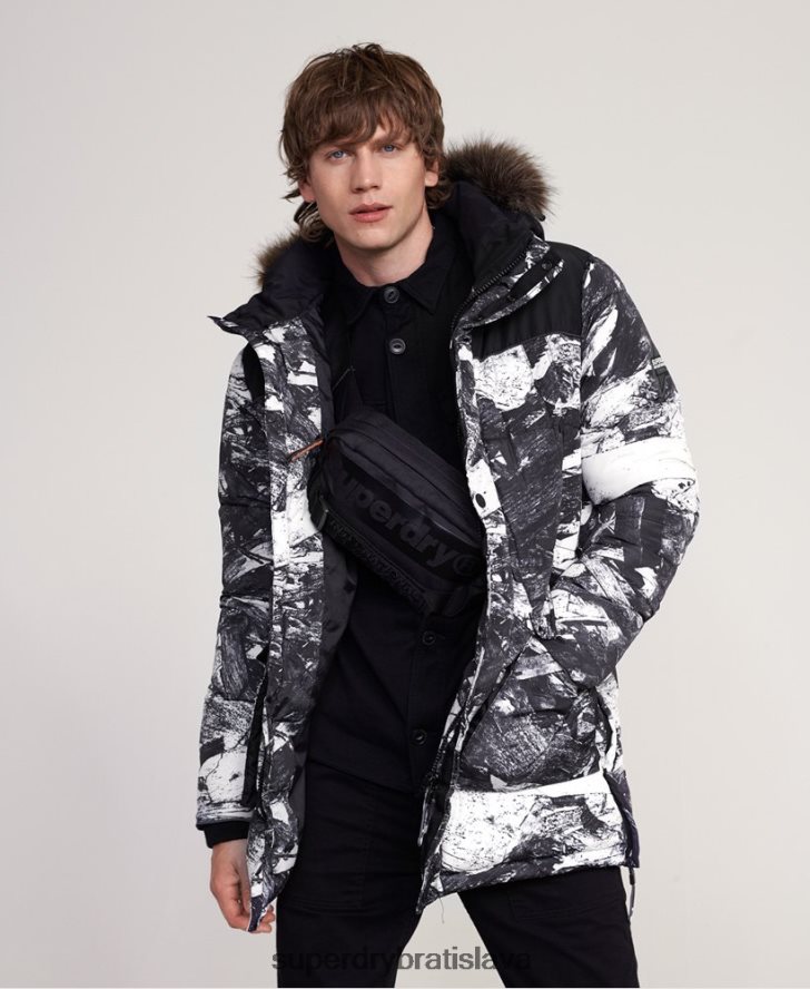 Superdry muži bunda sd explorer parka 6B4ZTR4717 oblečenie sivá