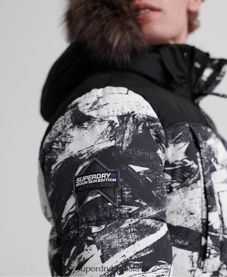 Superdry muži bunda sd explorer parka 6B4ZTR4717 oblečenie sivá
