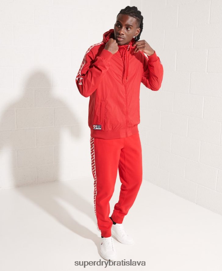 Superdry muži bunda track sd-windrunner s kapucňou 6B4ZTR4610 oblečenie červená